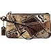 Coach Patchwork Wristlet in Khaki/Metallic 42003