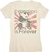 Tee Hugger Panda Extinction is Forever Organic Beige Juniors T-shirt Tee