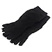 CompressionZ Yoga Socks Non Slip Full Toe (Black) - Women & Men Pilates, Barre, Strong Grip
