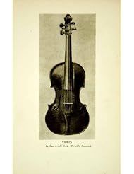 Home: 1917 Print Giuseppe Guarneri del Gesu Violin Musical Instrument Italian Luthier - Original Halftone Print - Authenticated