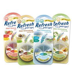 Refresh Your Car 1oz. DUAL SCENTED GEL