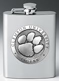 Clemson Tigers 8 oz Stainless Steel Flask - NCAA College Athletics