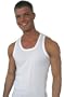 Herren-Unterhemden 4 Stck. 100% Baumwolle wei� Feinripp in Gr��e 8