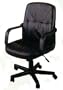 Executive Black Leather Office Desk Chair with Gas Lift