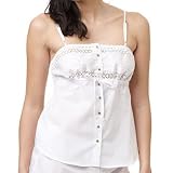 DKNY Delicate Eyelet Chemise L White