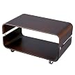 Contour Rolling Walnut Coffee Table