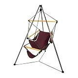 Hammaka Hammocks Wood Dowels Cradle Chair And Tri-pod Stand - Burgundy
