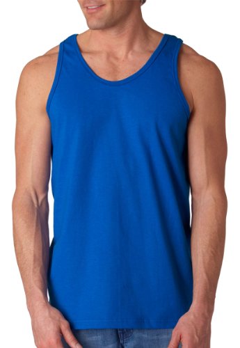 Gildan mens Ultra Cotton 6 oz. Tank(G220)-ROYAL-3XL