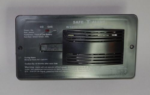 Safe-T-Alert 70-742 CO/LP Alarm, Flush Mount, 12V, BLACK