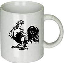 Rooster Wearing a Saddle Mug