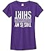 Threadrock Big Girls' This is My Handstand Shirt Fitted T-Shirt L Purple