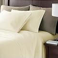 Linens Limited 100% Egyptian Cotton 200 Thread Count Housewife Pillow Cases, Cream, Pair
