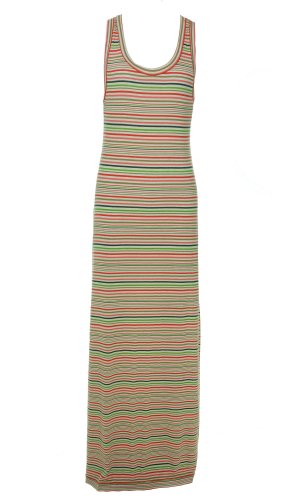 Studio M Monica Stretch Tank Dress Multi Stripe M