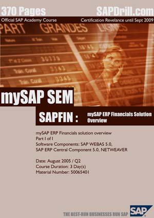 SAP SEM: Strategic Enterprise Management Official Certification Course