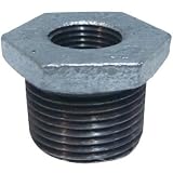 ブッシング 可鍛鋳鉄製管継手(白) (3/4B×3/8B)×24L BU