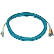 10Gb Fiber Optic Cable, LC/ST, Multi Mode, Duplex - 5 Meter (50/125 Type) - Aqua