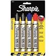 Sharpie King Size Red Marker 4-Pack Chisel Tip Pens (1-Card)