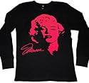 Marilyn Monroe In Pink Neon Men's Thermal Shirt