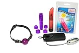1 3/4 " Purple Ball Gag W/ Buckle Bundle - Adult Toy Sex Kit