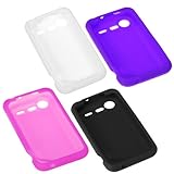 4 Pcs GTMax Soft Rubber Silicone Skin Protector Cover Cases ( Hot Pink + Pu ....