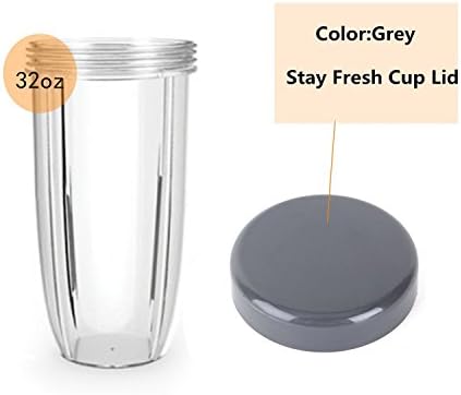 NutriBullet Colossal 32oz Tall Oversized Cup with Stay Fresh Lid Fits 900 &amp; 600W