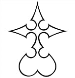 Kingdom Hearts Nobody Symbol Vinyl Die Cut Decal Sticker 5 Black