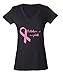 October Is All Pink Breast Cancer Month Ladies V-Neck T-shirt Awareness Shirts