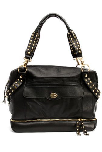 Nest Black Satchel Diaper Bag