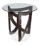 IMAGE OF Magnussen Furniture Lysa Collection - Wood and Glass Round End Table