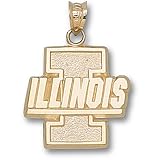 Univ Of Il New Block I W/Illinois Pendant (14kt)