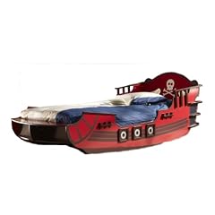 Kinderbett PIRATENSCHIFF Seer�uber Piraten Boot Bett rot