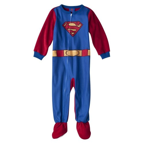  Superman Infant/Toddler Size Costume Footed Pajamas
