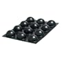 Bump Dots Small Black Round 25 per package