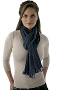 Handmade Colourful Striped Wool Scarf -Dyed using flowers and natural plants