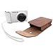 Snugg™ Galaxy Camera Case - Leather Case With Lifetime Guarantee ('Distressed' Brown) For Samsung Galaxy Smart Camera Wi-Fi 3G & Galaxy Camera 2