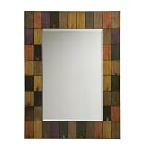 Kichler Lighting 78086 Color Block Beveled Mirror, Hand-Painted Wood
