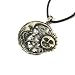 Windblown Pewter Pendant On Corded Necklace, The Celestial Collection