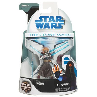 41mLmE1W6XL Plo Koon with Lightsaber Gauntlet   Star Wars: The Clone Wars