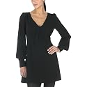 Alice Temperley Long-Sleeve Crepe Dress - Ebony