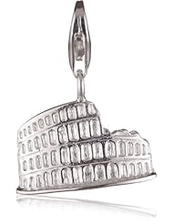 VINANI brand Germany 925 Sterling Silver Charm Pendant Colosseum / Coliseum shiny Rome HCO