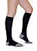 Cotton Compression Socks for Women & Men - Comfortable & Breathable Support Stockings for Nurses, Travel, Pregnancy, Flight, Recovery - Boost Circulation to Fight Edema, Shin Splint & Pain (Black,M)