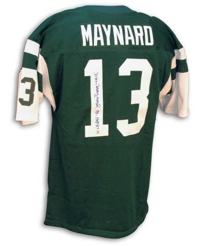 Don Maynard New York Jets Autographed Throwback Green Jersey