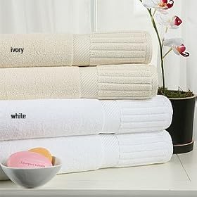 Castleton 2-Piece 700 Gram Turkish Bath Sheets, Ivory by SmartBargains