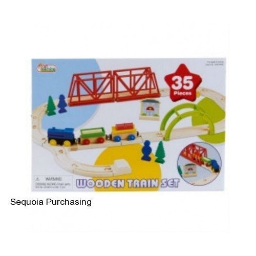 First Learning Wooden Train Set