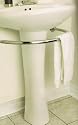PEDESTAL sink TOWEL BAR rack bath BATHROOM hardware