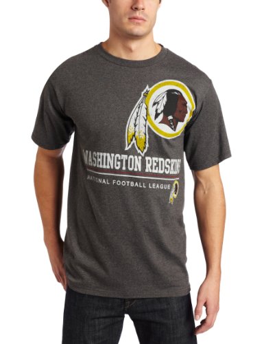 NFL Men's Washington Redskins Submariner Short Sleeve T-Shirt (Charcoal Heather, Medium)
