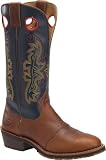 Men's Double-H 14" Leather Comfortable Flexibility Pull On Western Boots