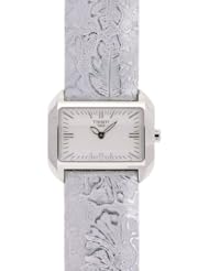 Tissot Womens T023.309.16.031.02 T-Wave White Dial Leather Strap Watch