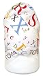 Trend Lab 30055 Blooming Bouquet Hooded Towel- White Terry With Dr. Seuss Abc Scatterprint Percale Hood-Trim- 32 Inch X 30 Inch