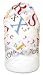 Trend Lab 30055 Blooming Bouquet Hooded Towel- White Terry With Dr. Seuss Abc Scatterprint Percale Hood-Trim- 32 Inch X 30 Inch